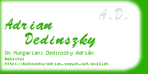 adrian dedinszky business card